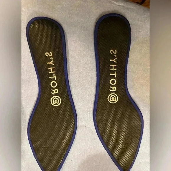 Rothy's Black Blue Pointed Toe Ballet Flats - Picture 6 of 8